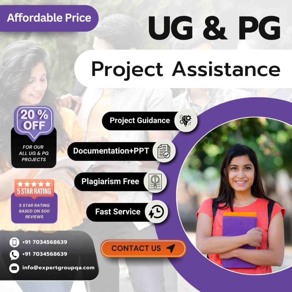 UG & PG Project Assistance in India