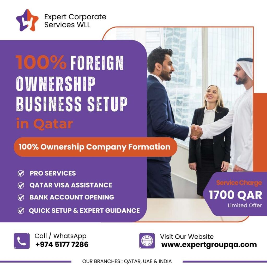 100 % foreign ownership business setup in Qatar