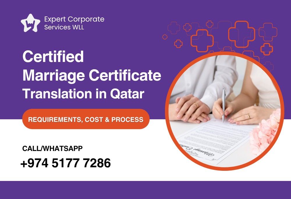 Certified Marriage Certificate Translation in Qatar