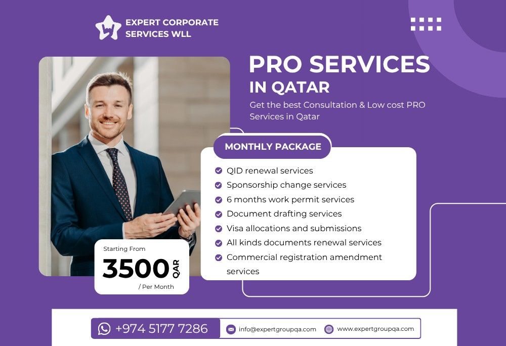 Low Cost PRO Services in Qatar